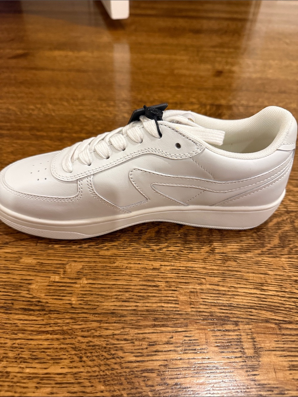 rag & bone White Low-Top Leather Sneakers - Picture 3 of 4